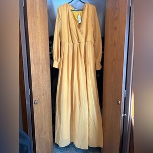 Baltic Born 3x Yellow/Gold/Mustard Dress Long-Sleeve